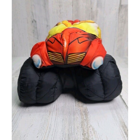 Marvel Iron Man Monster Jam Plush Truck Pillow HTF 2010 Stuffed Puff Toy - Picture 9 of 16